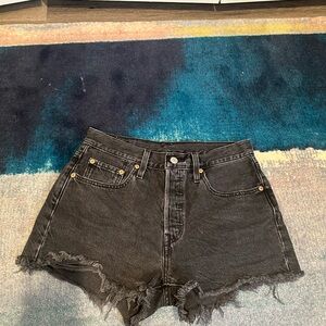 Distressed Levi’s shorts